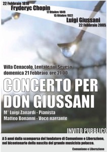 2010 concerto in memoria di don Giussani