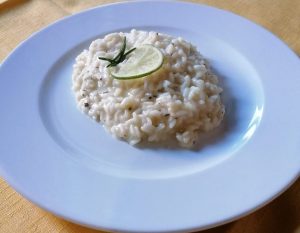 Risotto rosmarino e lime